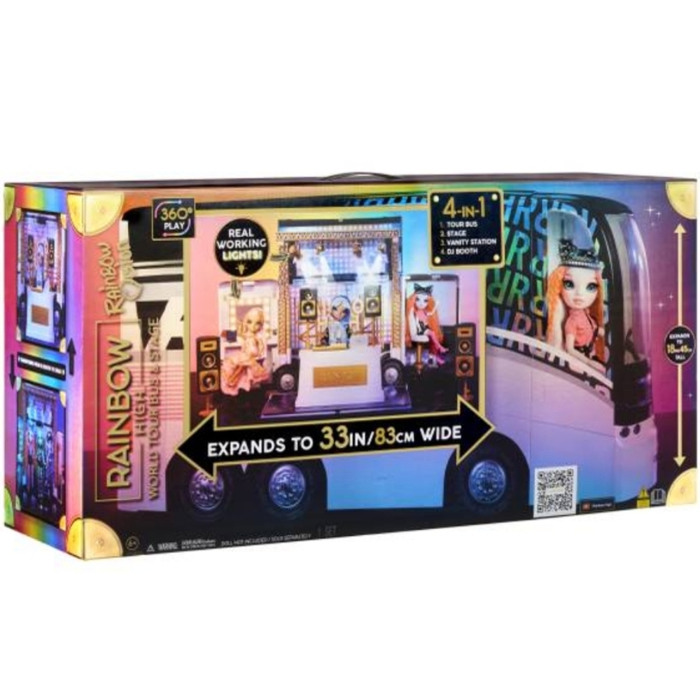 NIB Rainbow High Tour Bus